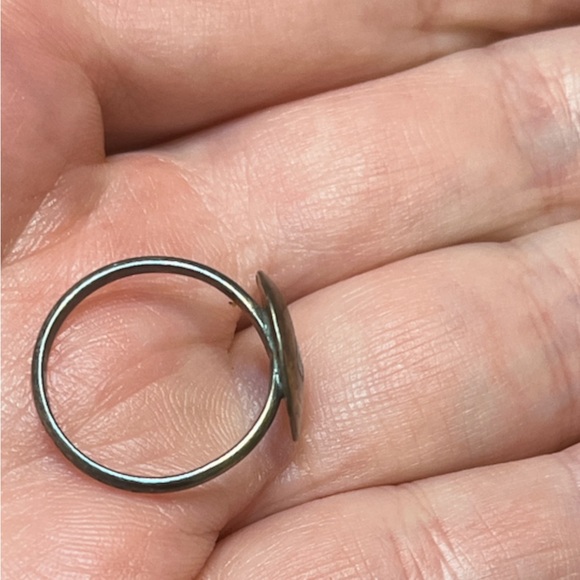 Vintage Sterling JBS Mexico Inlayed Ring - Picture 2 of 4